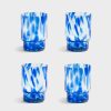 Glasses | &K Glass Tortoise Blue Set Of 4