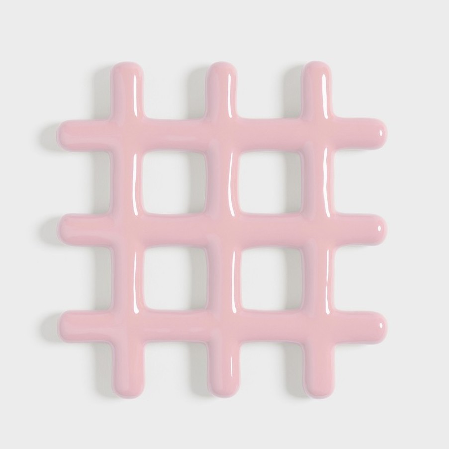 Coasters | &K Trivet Grid Pink