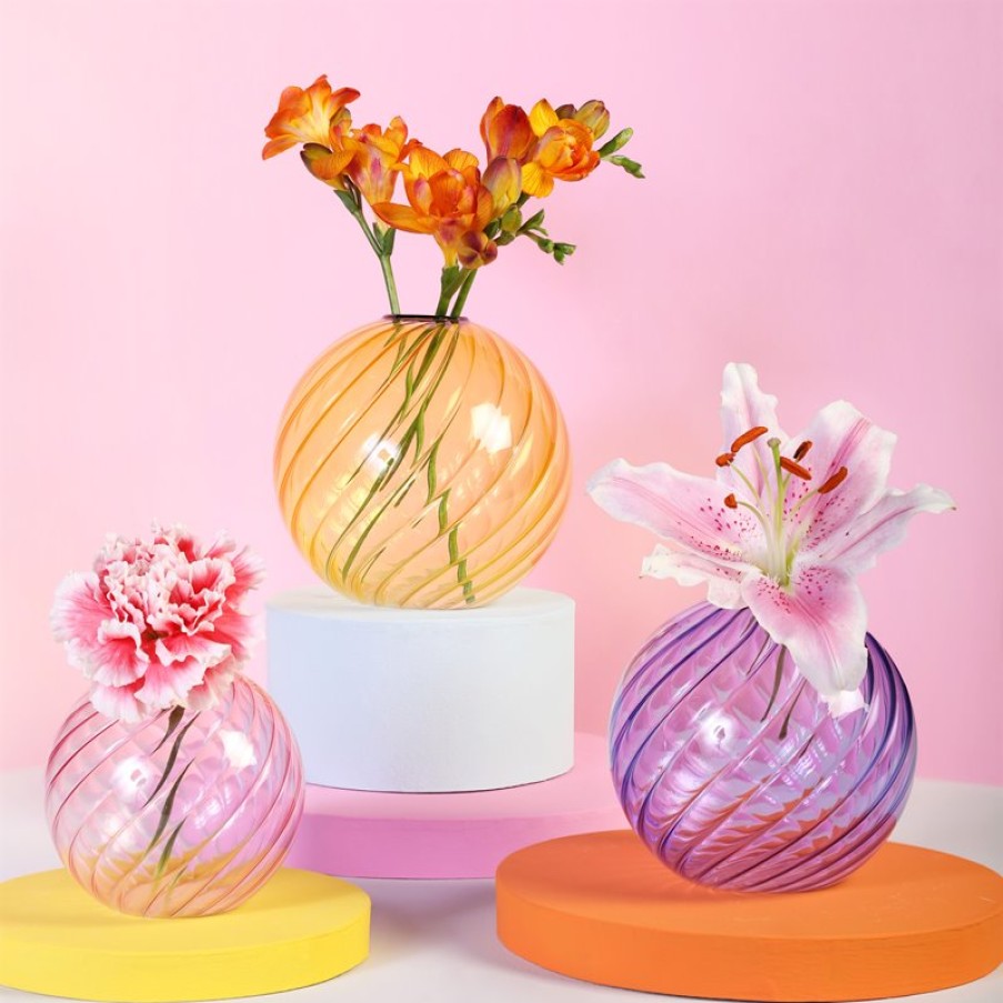 Vases | &K Vase Spiral Pink