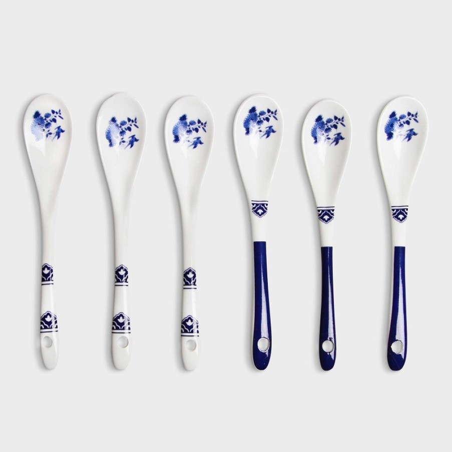 Cutlery | &K Spoon Delftware Set Of 6