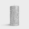 Candles | &K Candle Pillar Silver Large