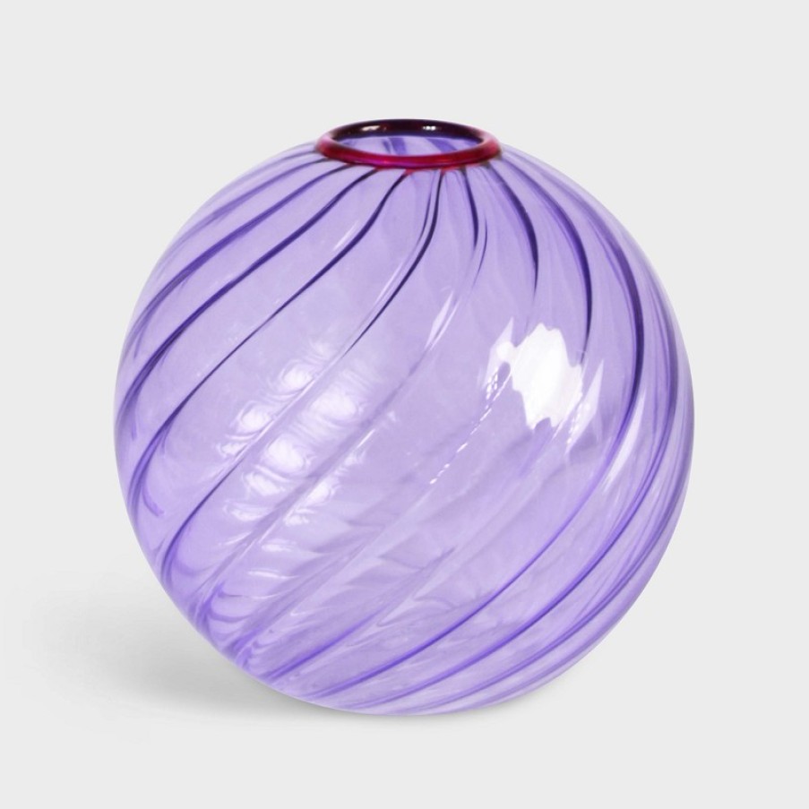 Vases | &K Vase Spiral Purple