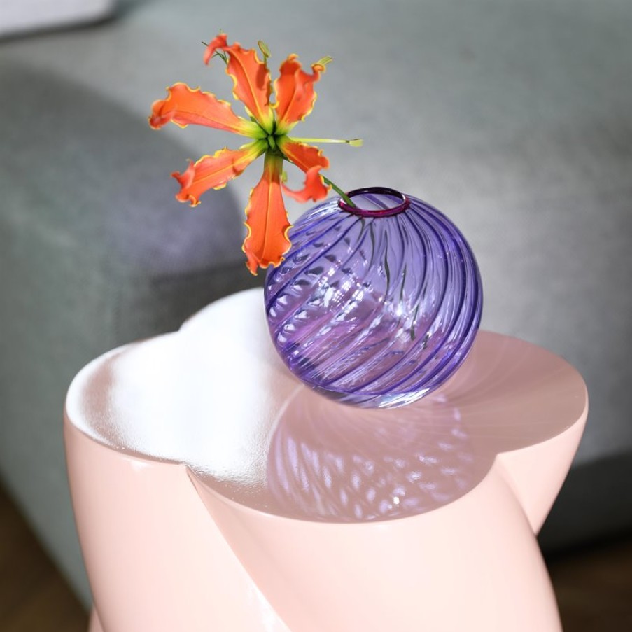 Vases | &K Vase Spiral Purple