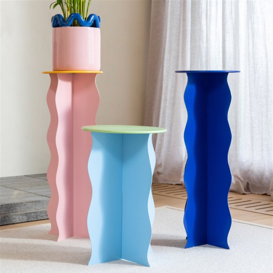 Small Furniture | &K Pillar Wobbly Blue