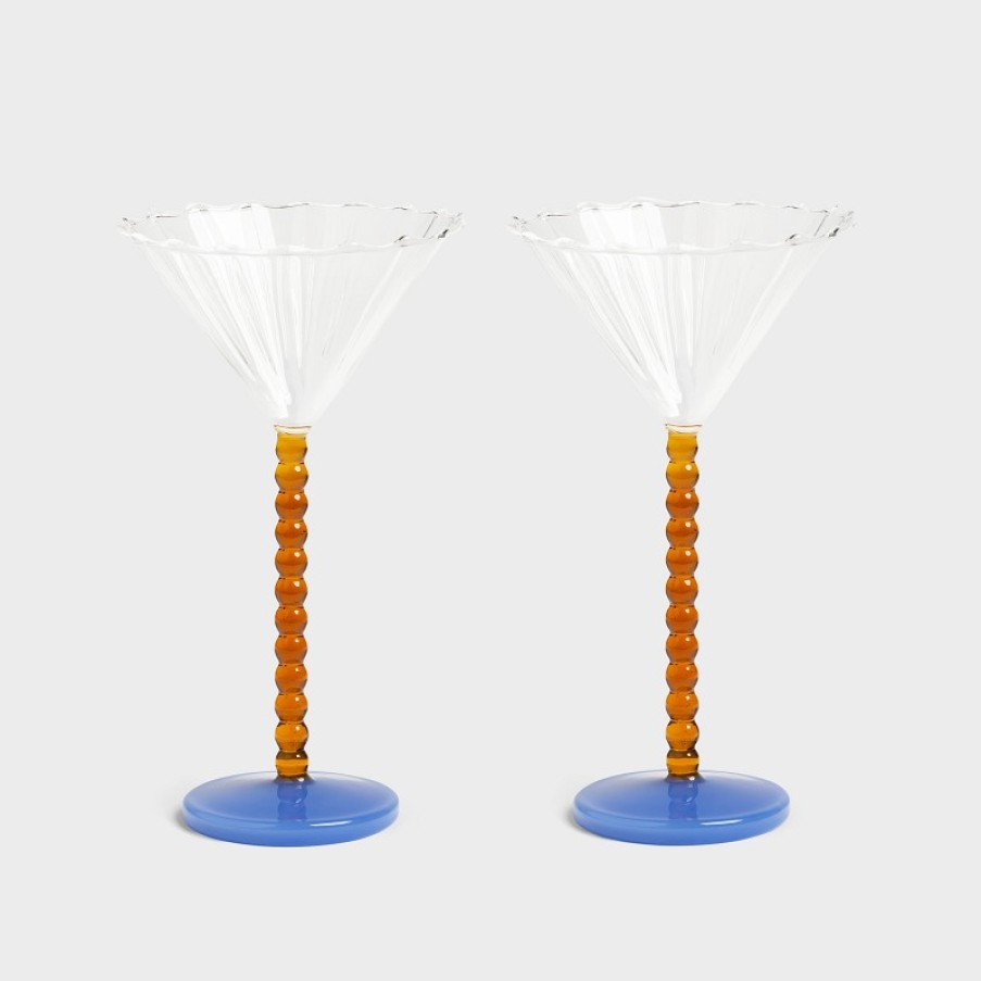 Glasses | &K Coupe Perle Amber Set Of 2