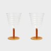 Glasses | &K Goblet Mingle Amber Set Of 2