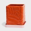 Vases | &K Planter Tribe Red