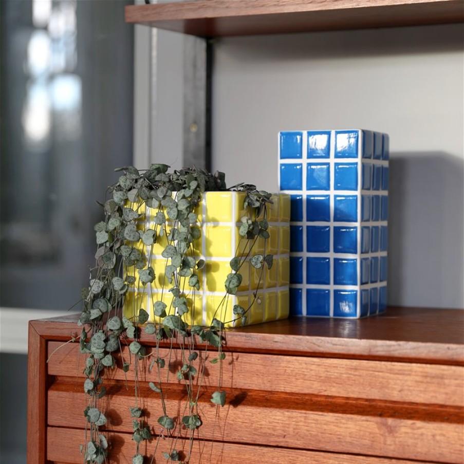 Vases | &K Planter Tile Yellow