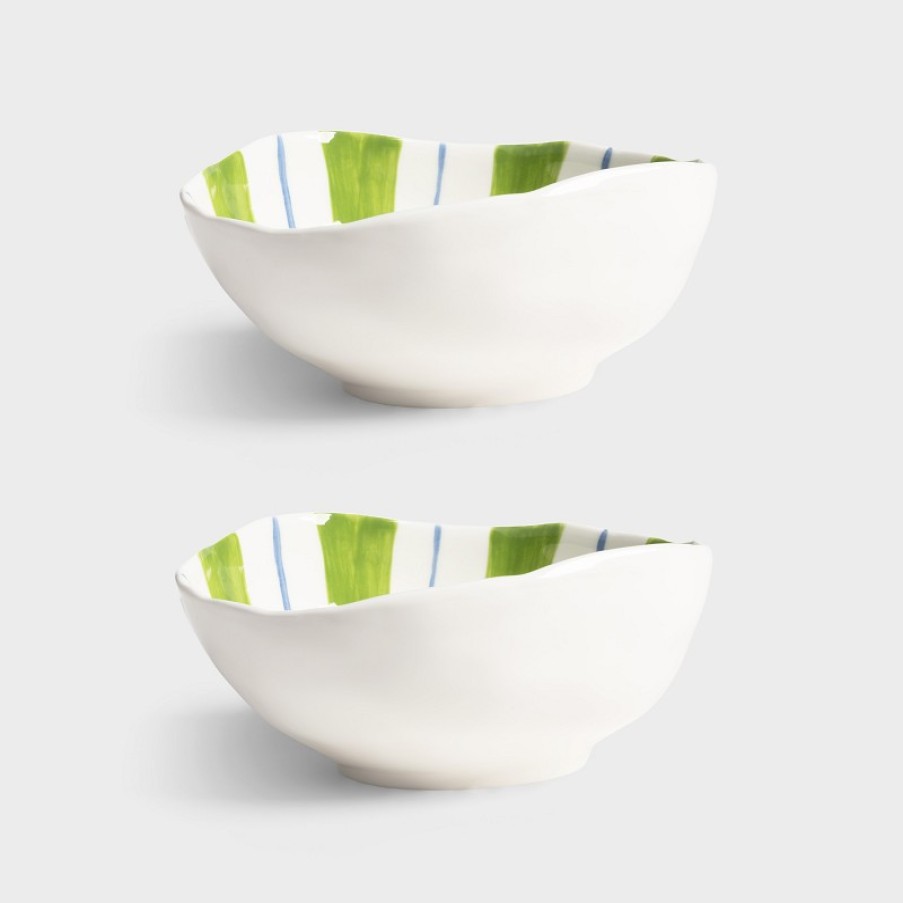 Bowls | &K Bowl Ray Green Set Of 2