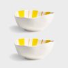 Bowls | &K Bowl Ray Yellow Set Of 2