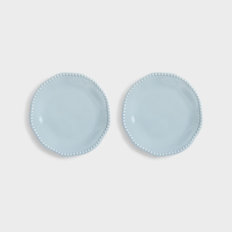 Plates | &K Plate Perle Blue Set Of 2