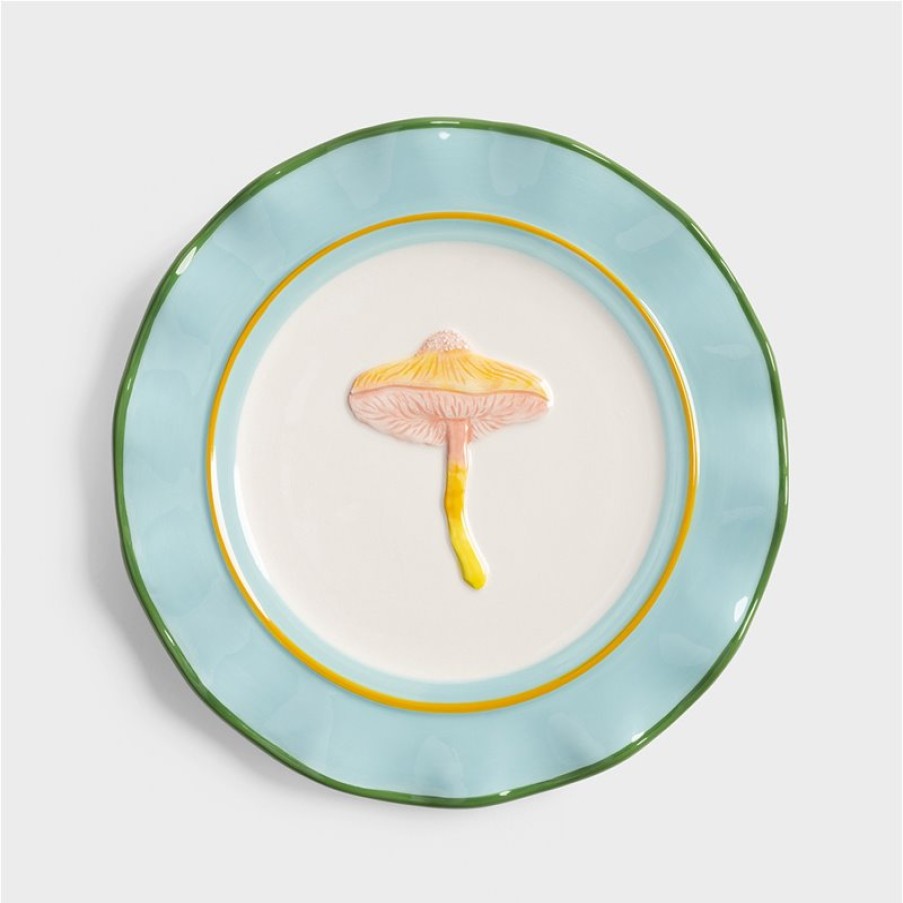 Plates | &K Plate Magic Mushroom Set Of 4