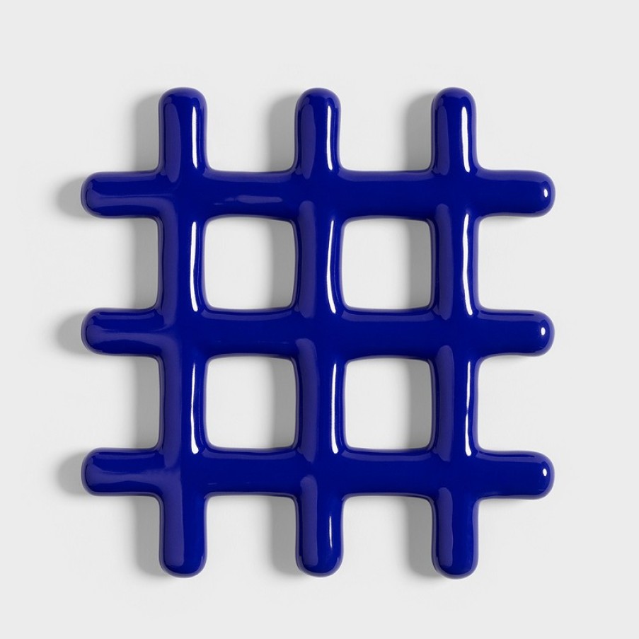 Coasters | &K Trivet Grid Blue