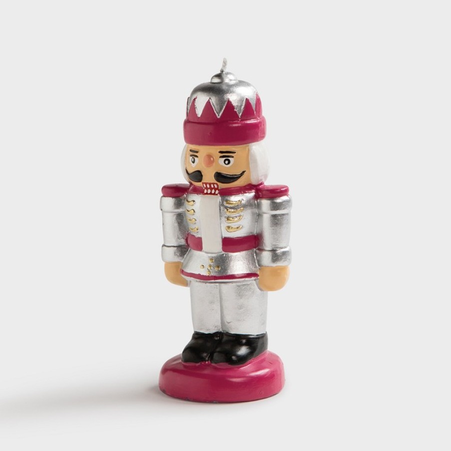 Candles | &K Candle Nutcracker Silver