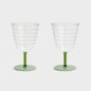 Glasses | &K Goblet Mingle Green Set Of 2