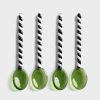 Cutlery | &K Spoon Duet Green Set Of 4