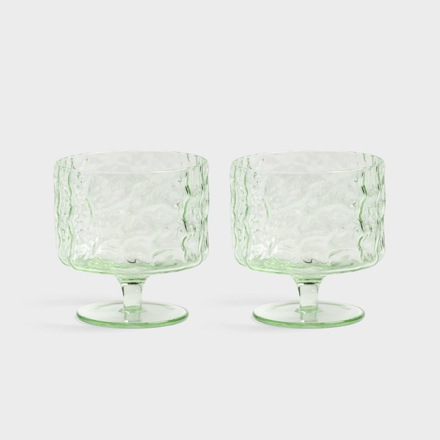 Glasses | &K Coupe Trunk Green Set Of 2