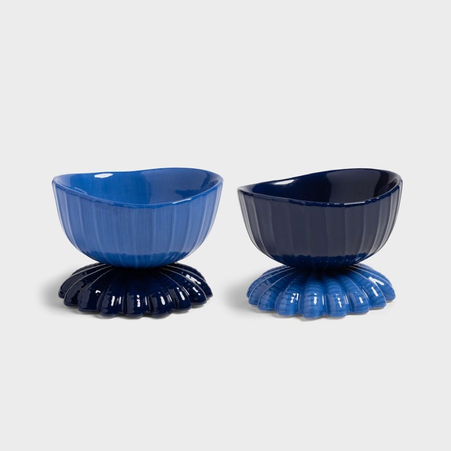 Bowls | &K Coupe Clam Blue Set Of 2