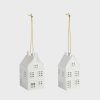 Ornaments | &K Ornament Canal House Set Of 2