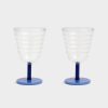 Glasses | &K Goblet Mingle Blue Set Of 2