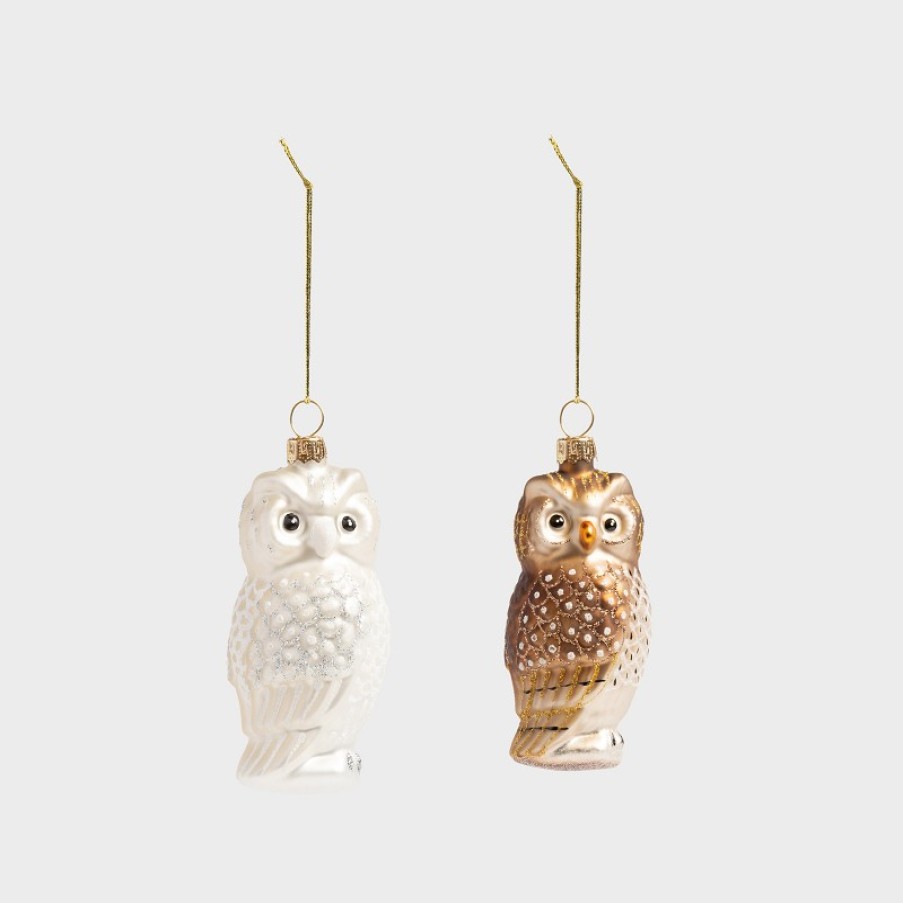 Ornaments | &K Ornament Owl 20 Ass.