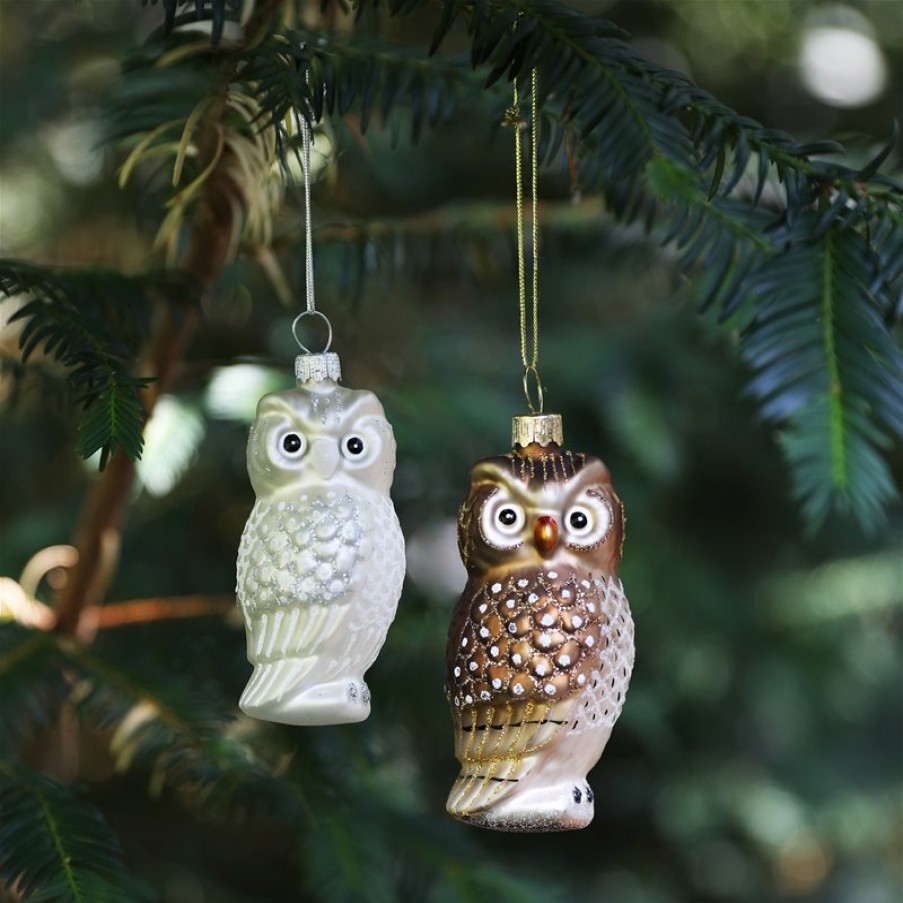 Ornaments | &K Ornament Owl 20 Ass.