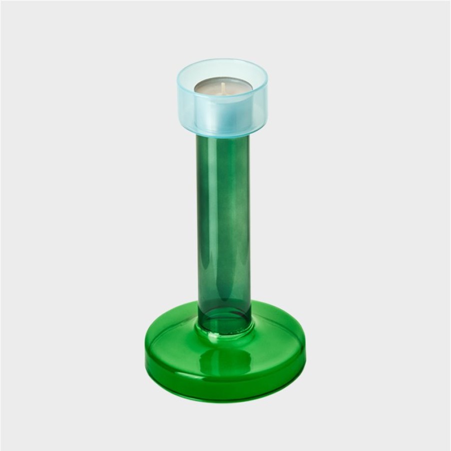 Candle Holders | &K Bole Candle Holder M Blue / Green